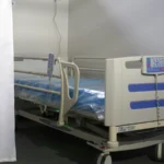 Wnętrze szpitala tymczasowego w Białymstoku w marcu 2021 roku